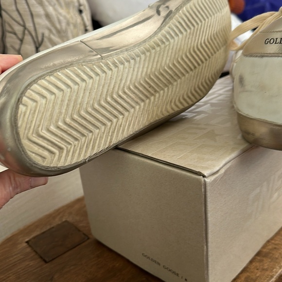 Golden Goose Classic Super-Star white and gold heel. Like new worn once! - Picture 6 of 7